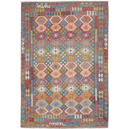 Tappeto Originale Kilim Afghanistan 208x301 Gri