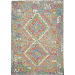 Tappeto Originale Kilim Afghanistan 212x293 Blu