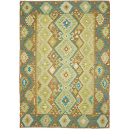 Hand Made Rug Kilim Afghanistan 207x299 Brown G