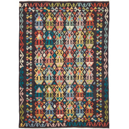 Tappeto Originale Kilim Afghanistan 204x288 Ner