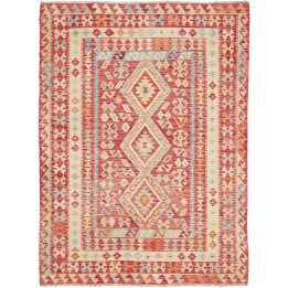 Hand Made Rug Kilim Afghanistan 199x292 Red Ivo