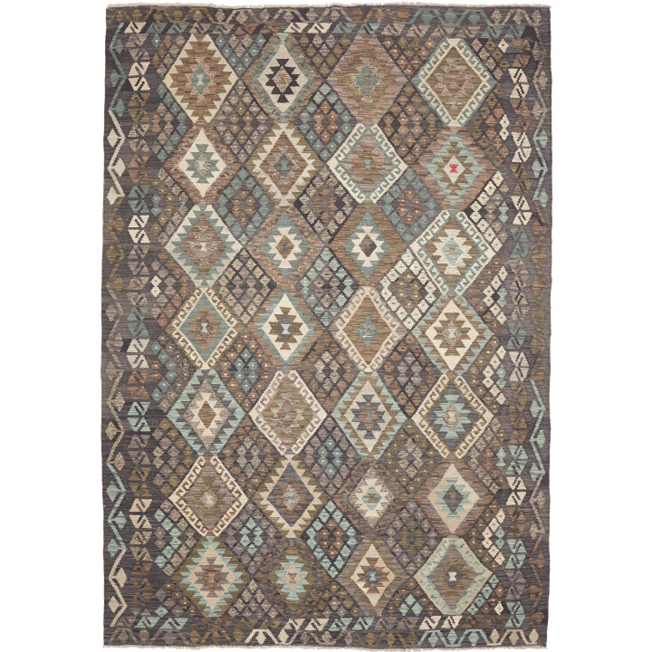 Hand Made Rug Kilim Afghanistan 205x290 Dark Br