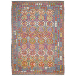 Hand Made Rug Kilim Afghanistan 247x351 Blue Or