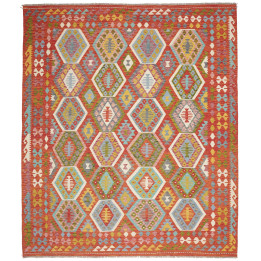 Hand Made Rug Kilim Afghanistan 253x294 Red Lig