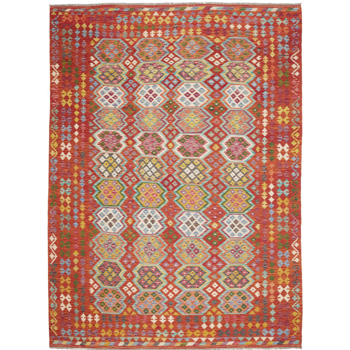 Hand Made Rug Kilim Afghanistan 256x350 Red Mul