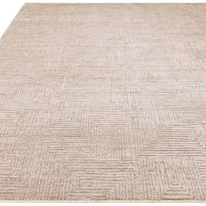Rug Laurent geometric beige light taupe 240x320