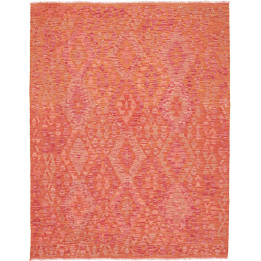 Hand Made Rug Kilim Afghanistan 153x198 Orange