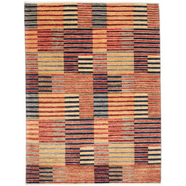 Hand Made Rug Mosaic Pakistan 153x203 Brick Red