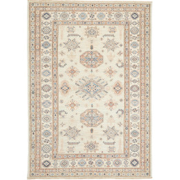 Hand Made Rug Kazak Fine Pakistan 124x178 Ivory