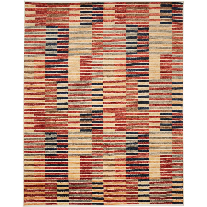 Hand Made Rug Mosaic Pakistan 199x255 Beige Bri