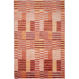 Hand Made Rug Mosaic Pakistan 165x253 Rust Oran