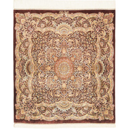 Tappeto Originale Ghom Seta Persia 96x108 Borde
