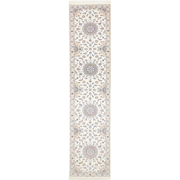 Tappeto Originale Nain 6la Persia 87x400 Avorio