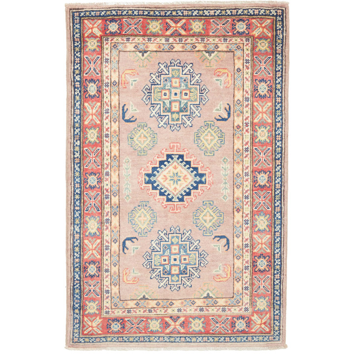 Tappeto Originale Kazak Afghanistan 84x130 Rosa