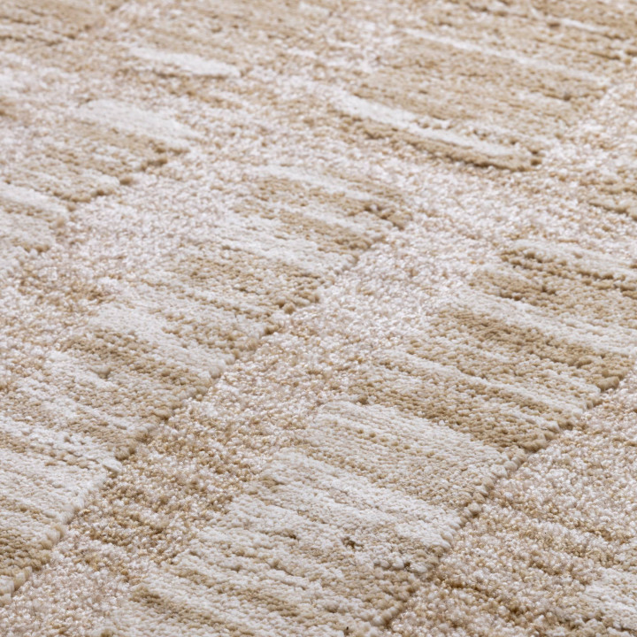 Tappeto Laurent astratto beige e tortora chiaro