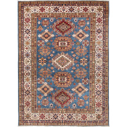 Hand Made Rug Kazak Fine Pakistan 173x237 Blue