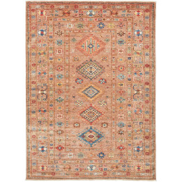 Hand Made Rug Kazak Fine Pakistan 155x212 Terra