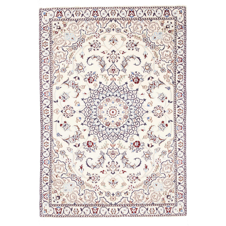 Hand Made Rug Nain 9la Persia 87x126 Ivory Dark