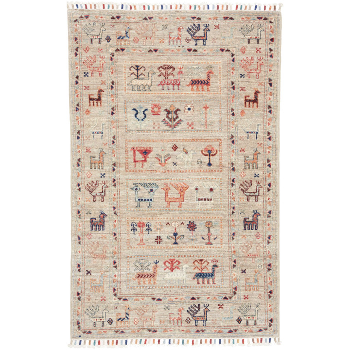 Hand Made Rug Istintia Pakistan 80x125 Beige Bl