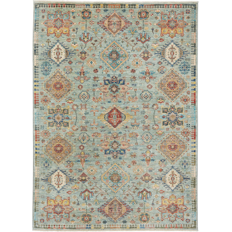 Rug Tribal Pakistan 147x206 Aquamarine Blue Ter
