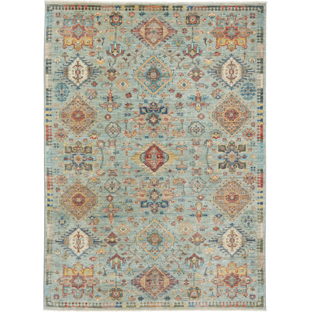 Rug Tribal Pakistan 147x206 Aquamarine Blue Ter