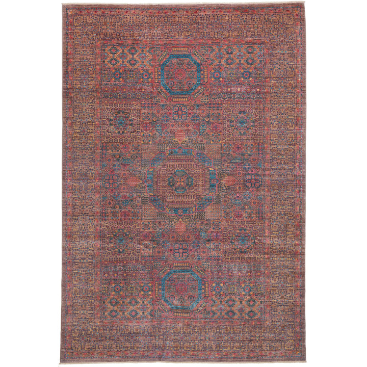 Hand Made Rug Kairo Pakistan 197x292 Brick Red