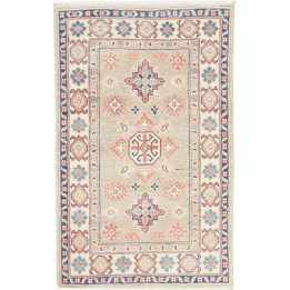 Hand Made Rug Kazak Afghanistan 79x125 Gray Bri