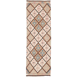 Hand Made Rug Kilim Afghanistan 60x190 Brown Be
