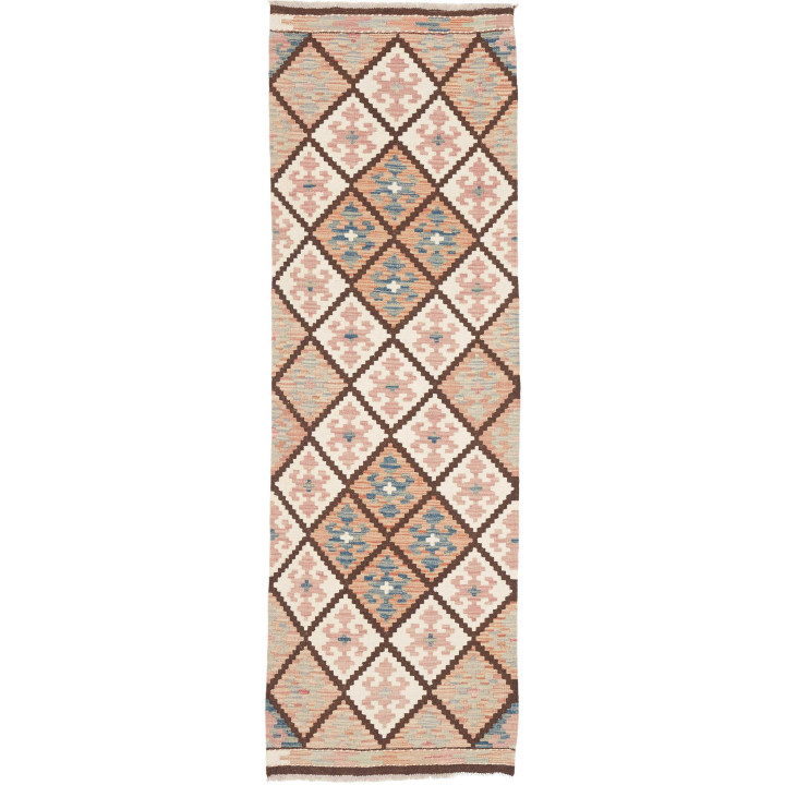 Hand Made Rug Kilim Afghanistan 60x190 Brown Be