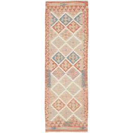 Hand Made Rug Kilim Afghanistan 62x194 Rust Ora