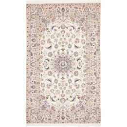 Hand Made Rug Nain 9la Persia 161x258 Ivory Blu