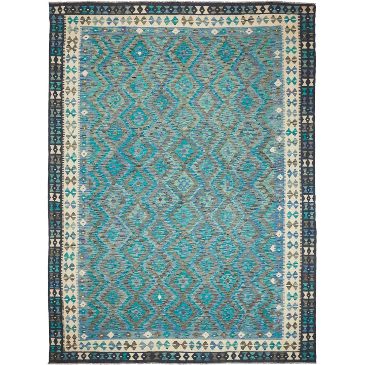 Hand Made Rug Kilim Afghanistan 255x344 Turquoi