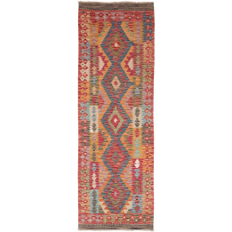 Hand Made Rug Kilim Afghanistan 81x247 Brick Re