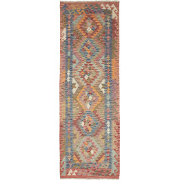 Hand Made Rug Kilim Afghanistan 82x246 Brick Re