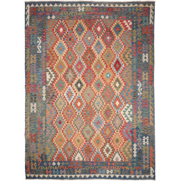 Hand Made Rug Kilim Afghanistan 252x347 Blue Re