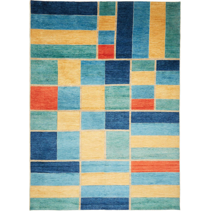 Hand Made Rug Mosaic Pakistan 202x280 Multicolo