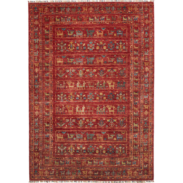 Hand Made Rug Istintia Pakistan 170x238 Rust Re