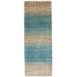Hand Made Rug Cromopura Pakistan 78x216 Petrol