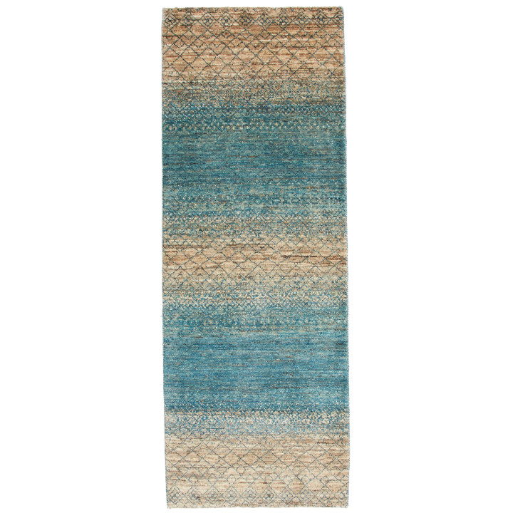 Tappeto Originale Cromopura Pakistan 78x216 Blu