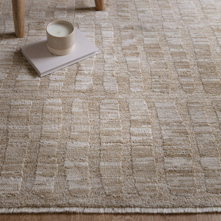 Rug Laurent abstract beige and sand 240x320 cm