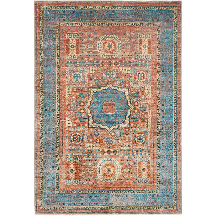 Hand Made Rug Kairo Pakistan 125x180 Petrol Blu