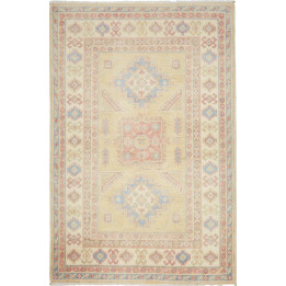 Hand Made Rug Kazak Afghanistan 98x147 Beige Li