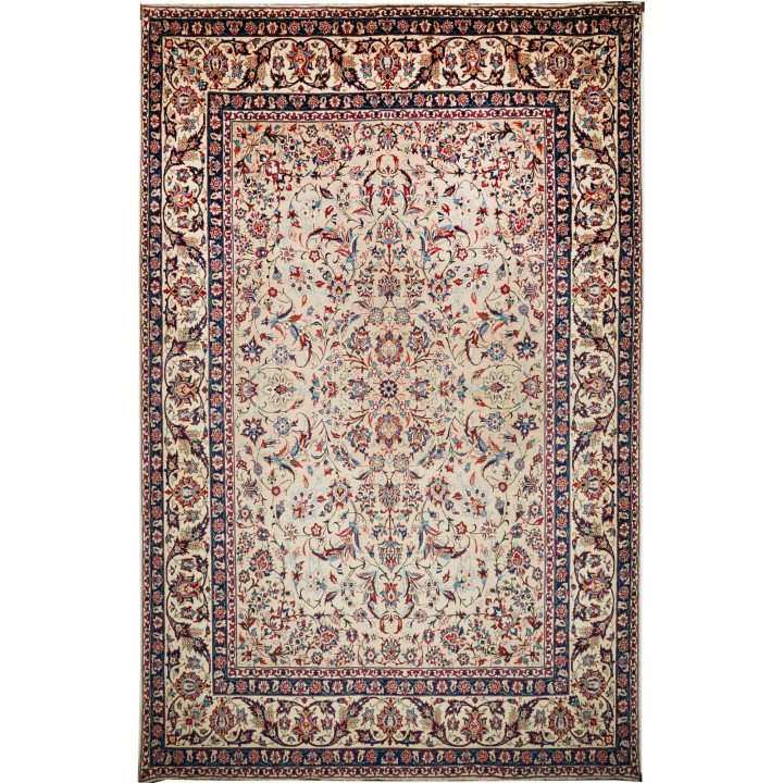 Tappeto Originale Kashan Persia 308x480 Avorio