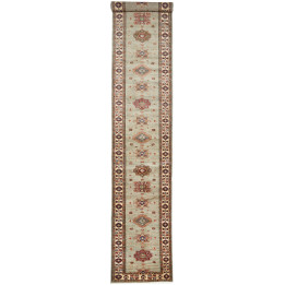 Hand Made Rug Kazak Fine Pakistan 82x576 Gray B