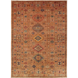 Hand Made Rug Kazak Fine Pakistan 147x205 Rust