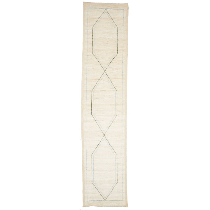 Tappeto Originale Berbero Pakistan 83x375 Beige