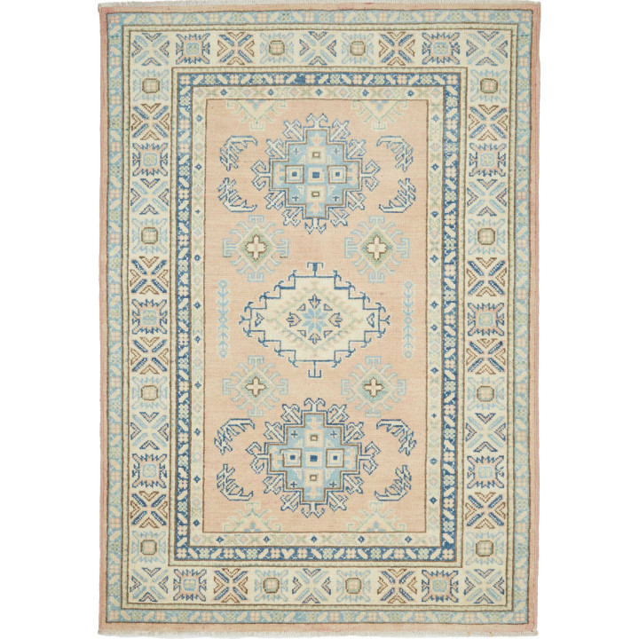 Hand Made Rug Kazak Afghanistan 102x147 Powder