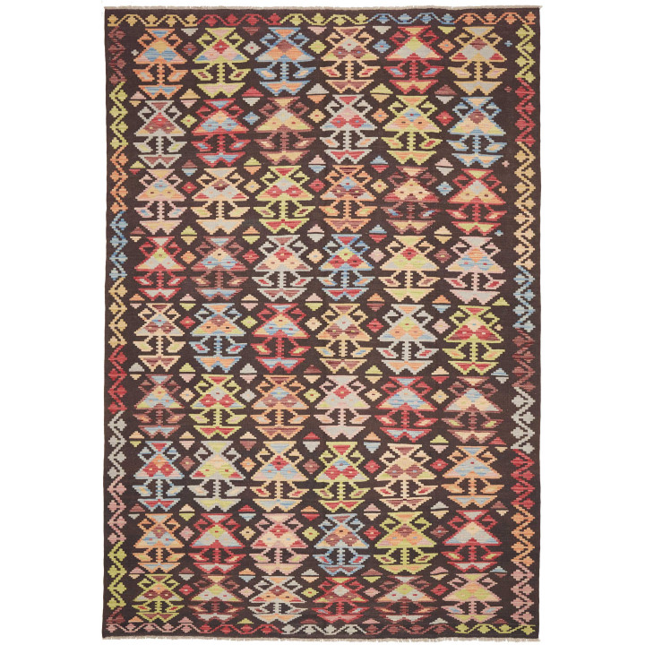 Hand Made Rug Kilim Afghanistan 201x295 Dark Br