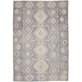 Tappeto Originale Kilim Afghanistan 202x296 Gri