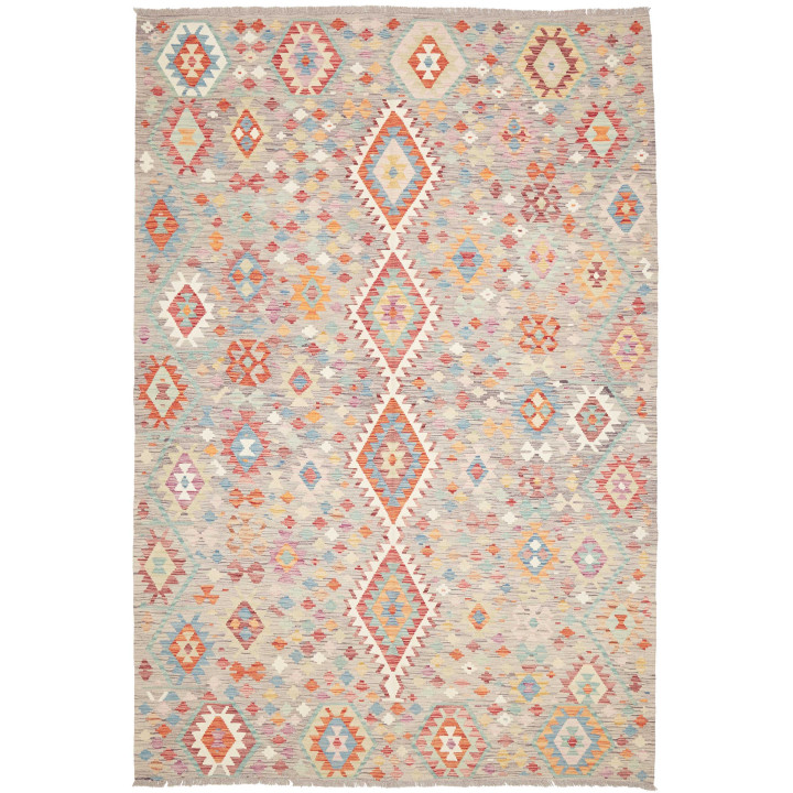 Hand Made Rug Kilim Afghanistan 197x295 Light G